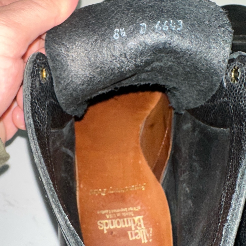Allen Edmonds Promontory Point Pebbled Black Boots - Picture 8 of 8
